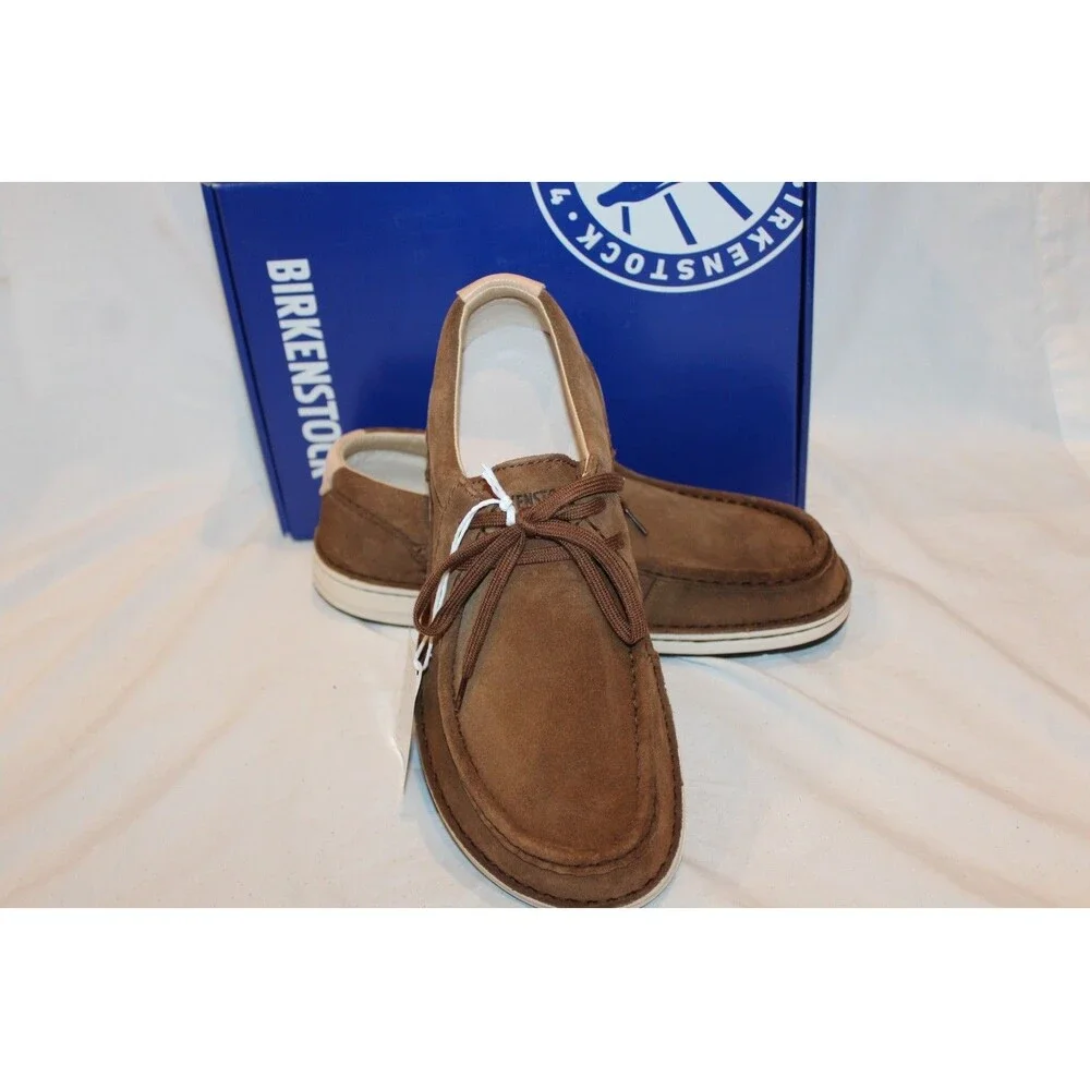 Birkenstock Men's Pasadena Suede Leather Loafers NEW Dark Tea EU 42 Regular $175